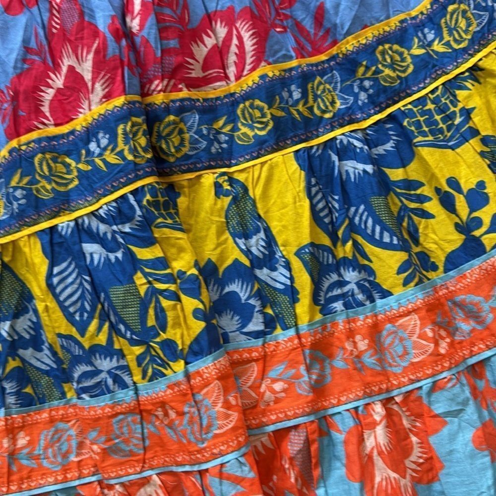 Anthropologie Sleeves V Neck Dress by Farm Rio - Picture 4 of 6